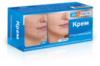 До и после отбеливающий крем 100 мл.