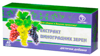 Диетическая добавка «ЭКСТРАКТ ВИНОГРАДНЫХ ЗЕРЕН», 40 таблеток