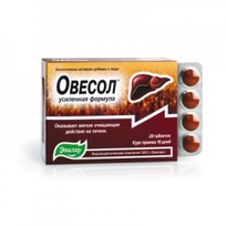 Овесол усиленная формула, таб. №20 по 0,58 г блистер